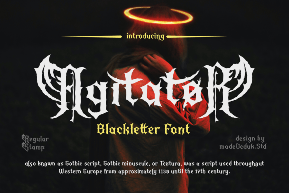 Agitator: A Blackletter Font That Commands Attention