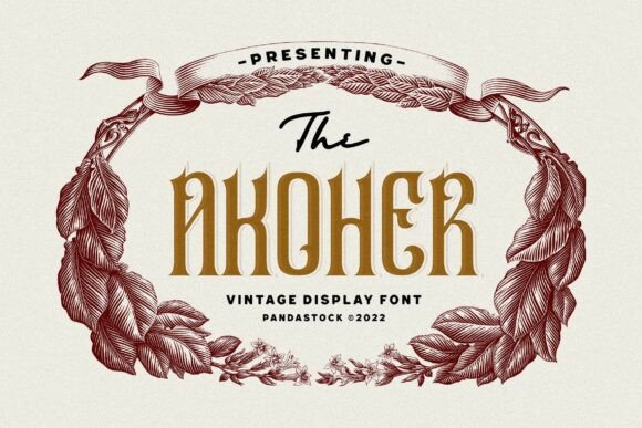 Akoher: A Vintage Blackletter Font That Elevates Your Brand