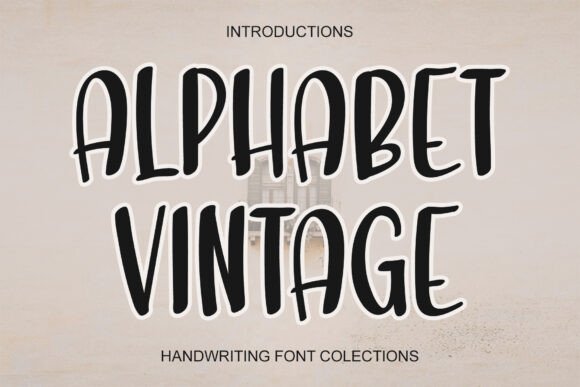Alphabet Vintage Font for Festive Design