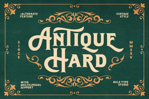 Antique Hard: A Vintage Font for Timeless Design