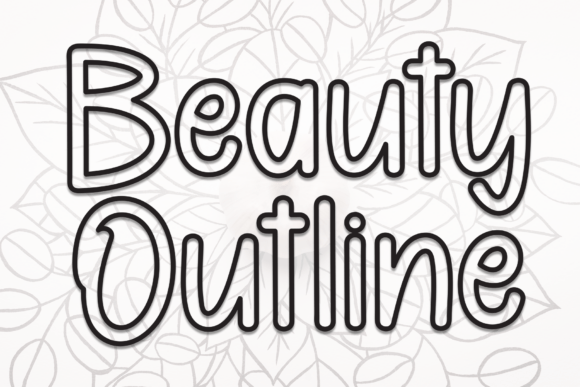 Beauty Outline Font Review