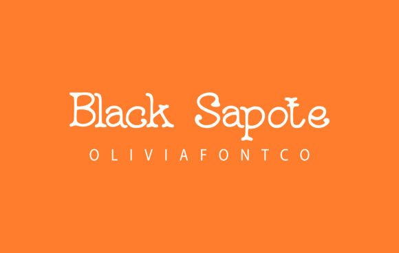 Black Sapote Font for Creative Makers