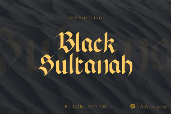 Black Sultanah Font for Creative Projects