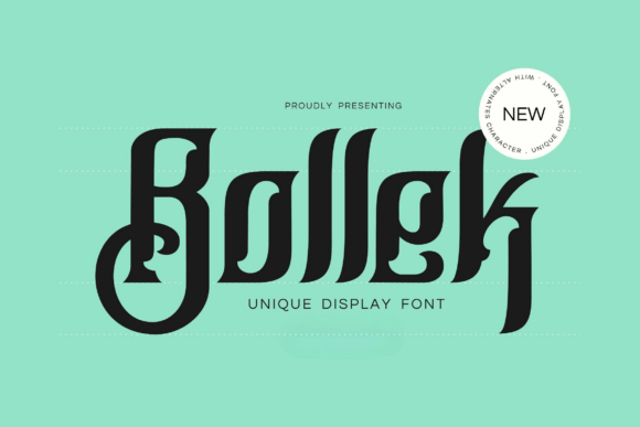 Bollek: A Bold Blackletter for Editorial Design