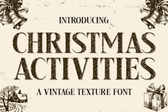 Christmas Activities Font for Web Design