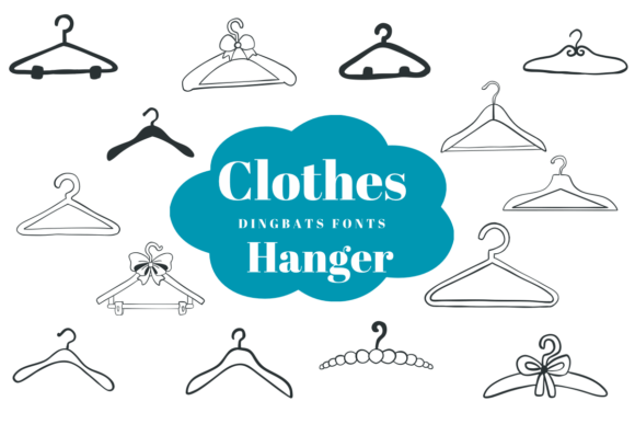 Clothes Hanger Font: Minimalist Design for Digital Marketing