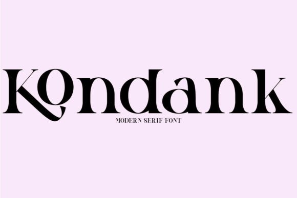 Kondank: A Stylish Serif for Web Design