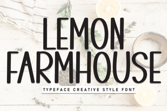 Lemon Farmhouse Font: Fresh & Friendly Design