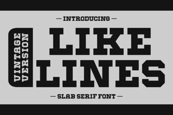 Like Lines Vintage: A Bold Font for Web Design