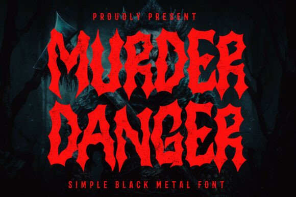 Murder Danger Font: Bold Blackletter for Editorial Design