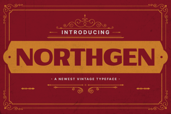 Northgen: A Vintage Sans Serif Typeface for Timeless Branding