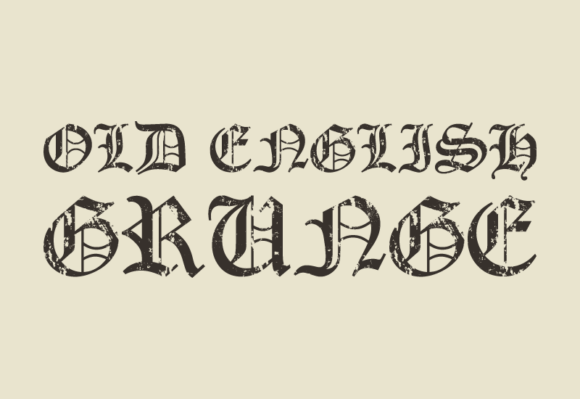 Old English Grunge: A Font for Bold Campaigns
