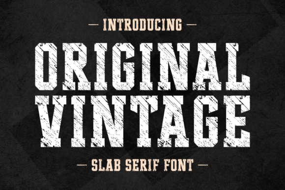 Original Vintage Font for Nostalgic Designs