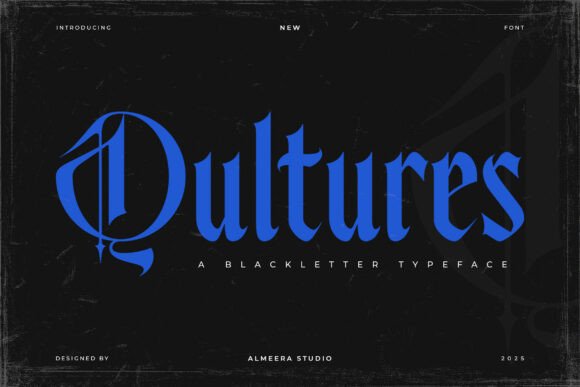 Qultures: A Bold Blackletter Typeface