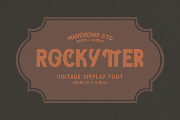 Rockytter: Vintage Display Font for Business