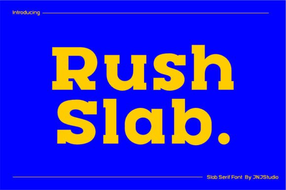 Rush Slab: A Bold, Readable Slab Serif for Editorial Design