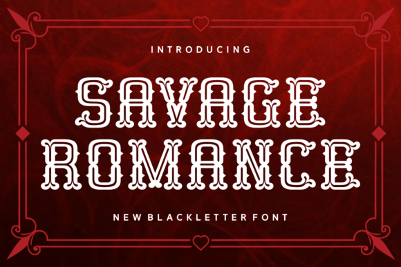 Savage Romance: A Bold Blackletter Font for Campaign Impact