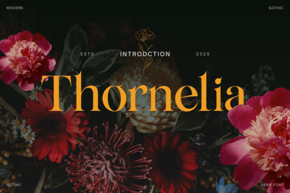 Thornelia: A Gothic Serif Font