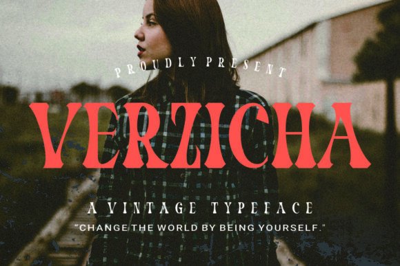 Verzicha: A Bold Serif for Impactful Campaigns