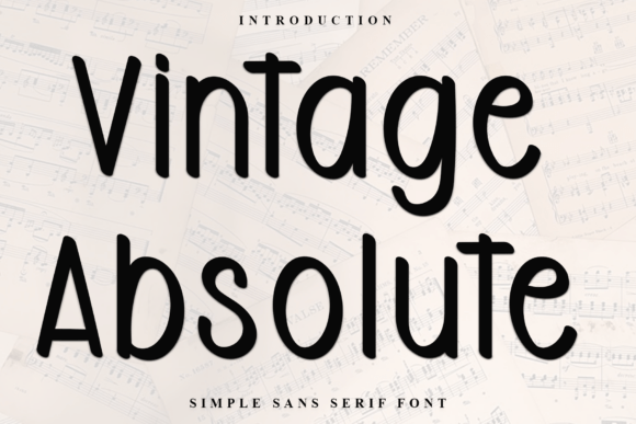 Vintage Absolute Font