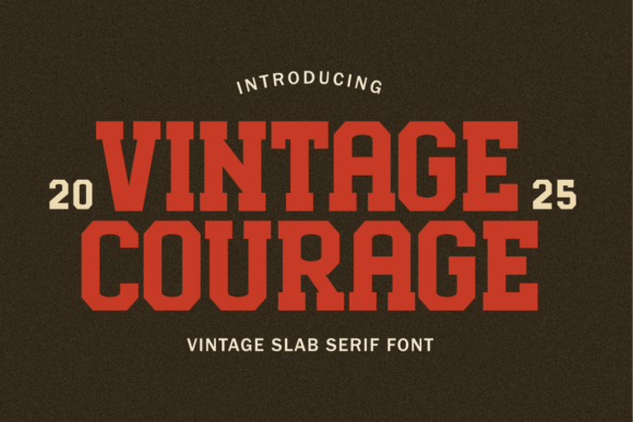 Vintage Courage: A Bold Font for Impactful Campaigns