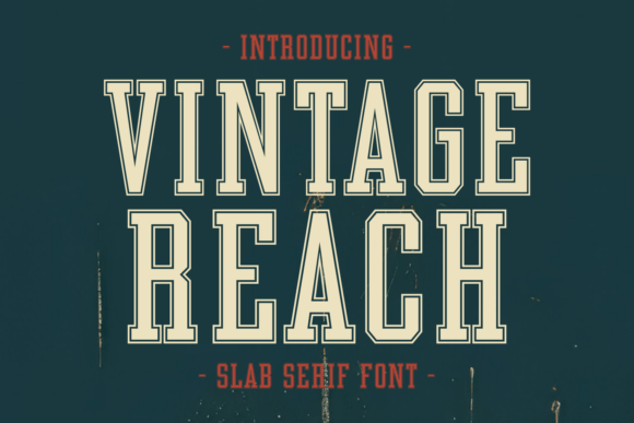 Vintage Reach: A Nostalgic Slab Serif