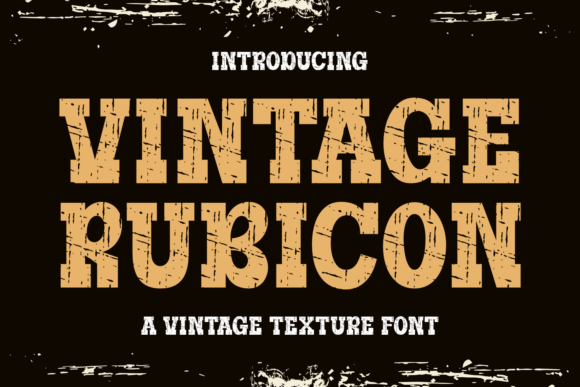 Vintage Rubicon: A Bold Font for Business