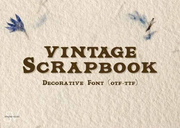 Vintage Scrapbook Font for Business