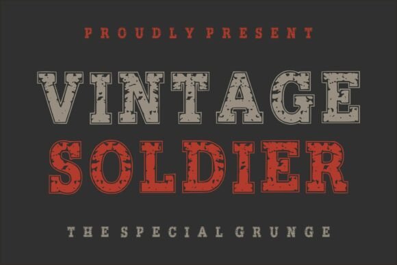 Vintage Soldier Font for Business