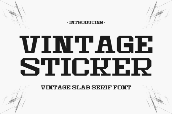 Vintage Sticker Font