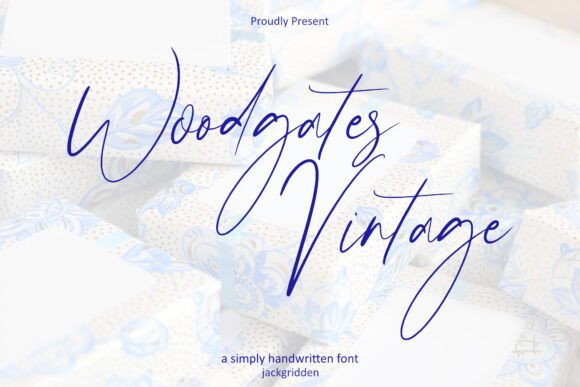 Woodgates Vintage Font for Editorial Design